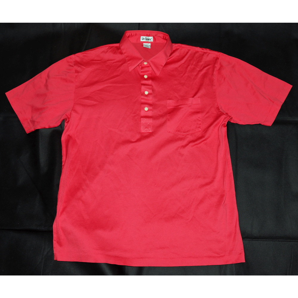 St Croix Men's Short Sleeve Polo Shirt Size‎ Large